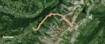 Passage de la Grande Forclaz, Par la combe de la Grande Forclaz