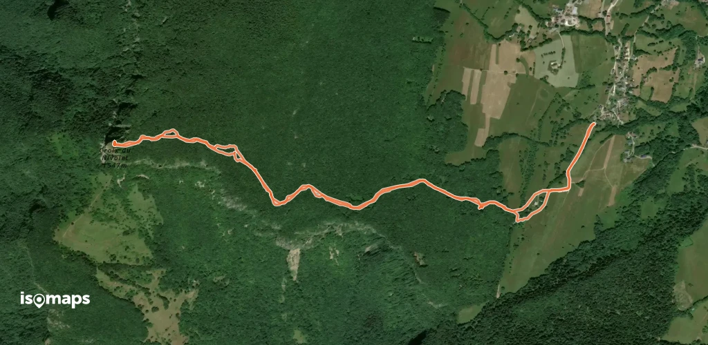 Croix du Nivolet, Versant Est