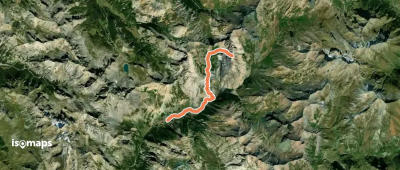 Le Peouvou, Sommet Sud - Couloir nord ouest