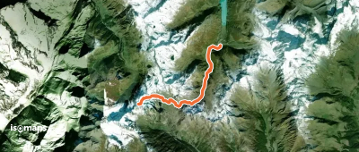Mont Fourchon, combe Est depuis Bourg St -Bernard