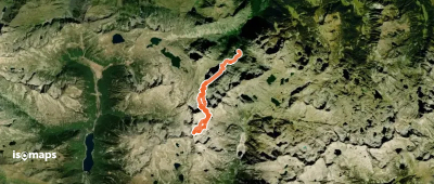 Besiberri del Mig, Face E par la Bretxa Peyta