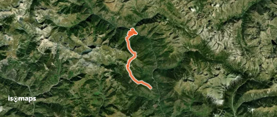 Mont Gravières, Traversée de Roure à Isola Village