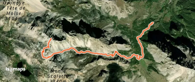 Tête de Vauclave (Monte Vanclava), Versant Italien