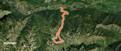 Rocca del Chiapous, face nord-ouest en boucle
