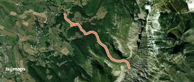 Rochers de l'Ours - Versant W depuis les Nobles