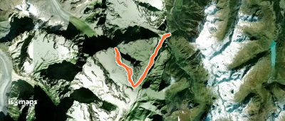 Mont Dolent - Face S (voie normale), depuis le Val Ferret suisse