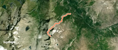 Tête de Lauranoure - Sommet Central - Versant N puis arête W (voie normale)