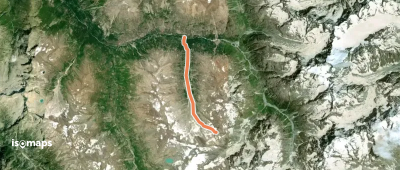 Col N de Clot Châtel - Versant NW - par le vallon des Étages