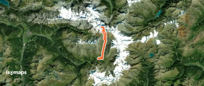 Gran Zebrù - Voie Normale : Couloir S et face SE