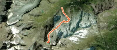 Kräulscharte - Depuis la cabane Franz-Senn