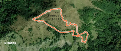 La Bourgeoise - Versant SE - depuis la Combe Eméru