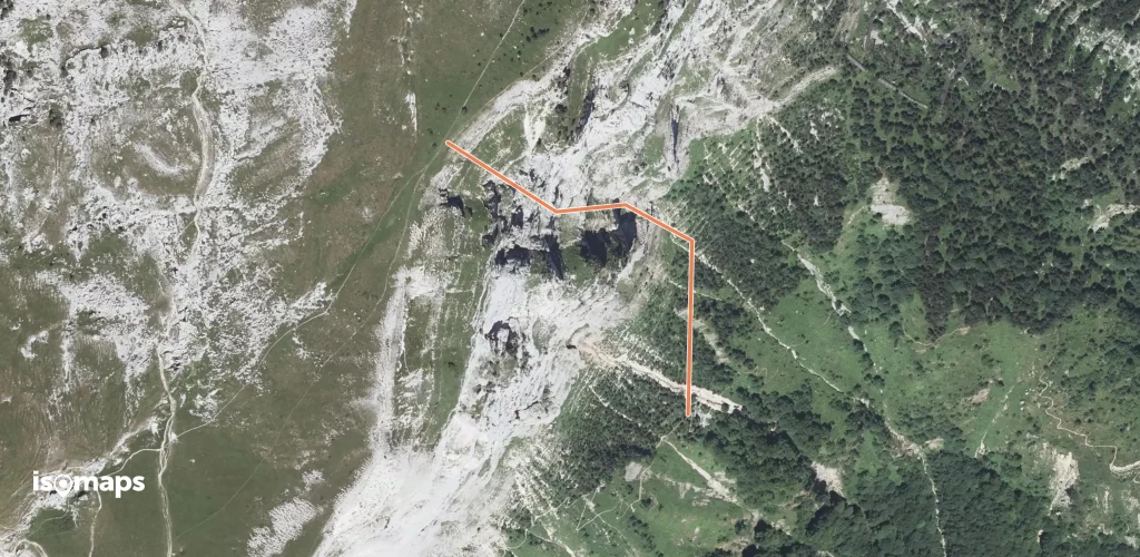 Dent de Crolles - Voie des neuf cheminées