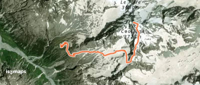 Pic Coolidge - Arête S (voie normale)