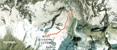 Mont Gioberney - Arête S (voie normale)