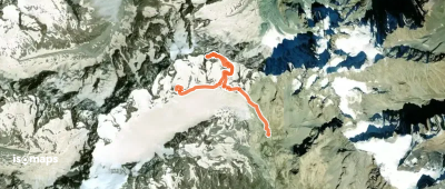 Pic du Glacier Blanc - Versant S de l'Arête E (voie normale)