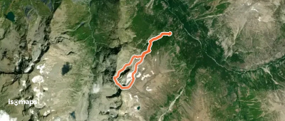 Tête de Lauranoure - Sommet Central - Couloir Candau