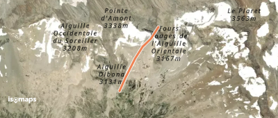 Aiguille Orientale du Soreiller - Tours Rouges - La Polka Directe