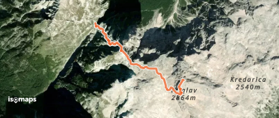 Triglav - par Plemenice (arête NW)