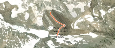 Pointe du Vallon des Étages - Face N - Voie Fourastier