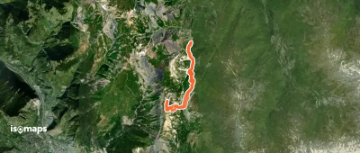 Grand Perron des Encombres - Sentier depuis Caseblanche par le Petit Col des Encombres