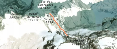La Meije - Pic Oriental (Meije Orientale) - Traversée Meije Orientale → Pavé