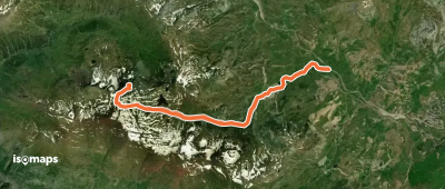 Pico de Anayet - Couloir cheminée SE par le Lac d'Anayet
