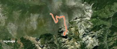 Pointe de Pécé - versant W et traversée de la crête de Pécé