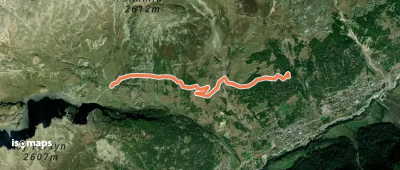 Bisse de Chrumm (Lötschen) - Trace GPS du bisse seul !