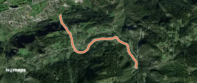 Bisse de Morestel - Trace GPS du bisse seul !