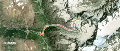 Brèche supérieure d'Alvau - Couloir S
