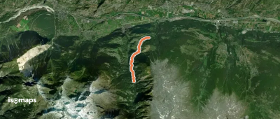 Bisse de Ergisch - Trace GPS du bisse seul !