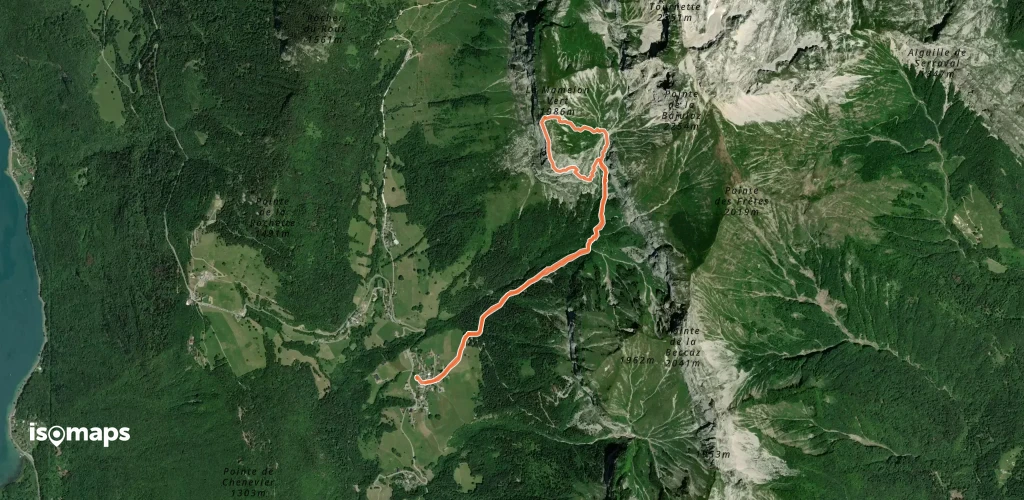 Tournette - Rochers du Charvet - Face S
