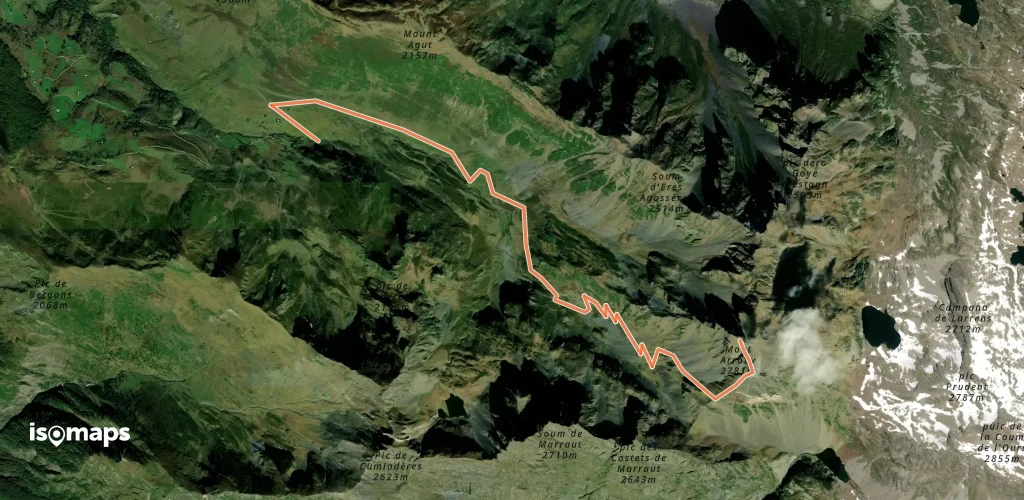 Mont Arrouy S - Par le vallon de Peyrahitte