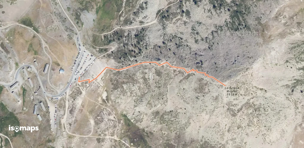 Le Grand Meyret - Du col de Granon par le sentier