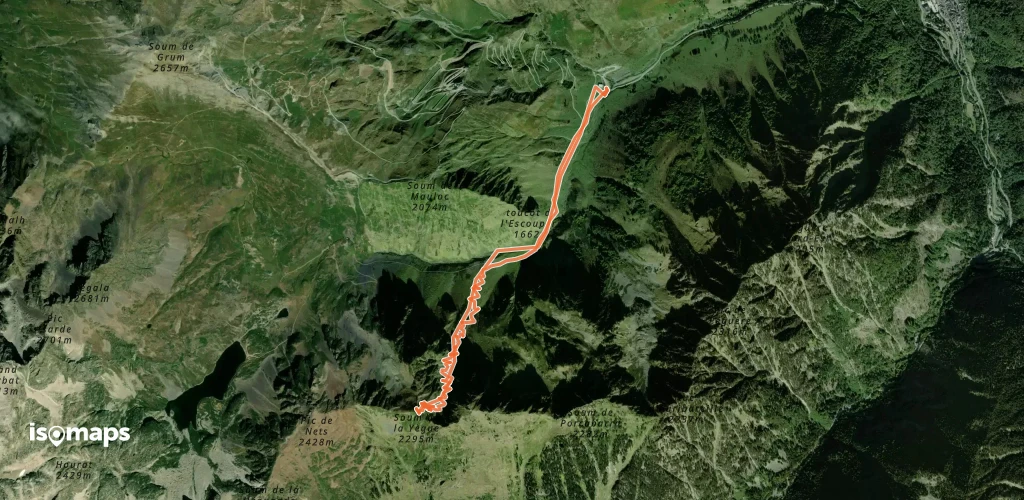 Soum de la Yègue - Par le couloir NE