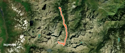 Gavizo-Cristail - Versant ESE depuis le Plaa d'Aste