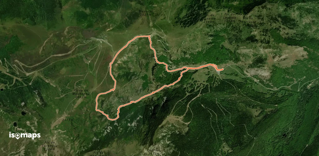 Col de Pailhères - Par La Maure - Pla de Mounégou