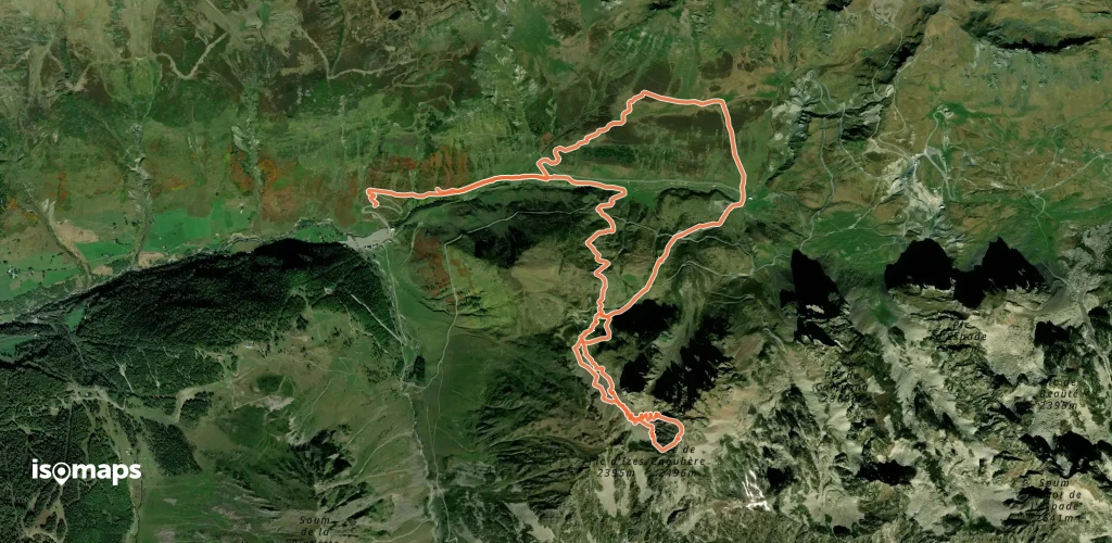 Pic de Caoubère - Couloir  WSW dit du bloc