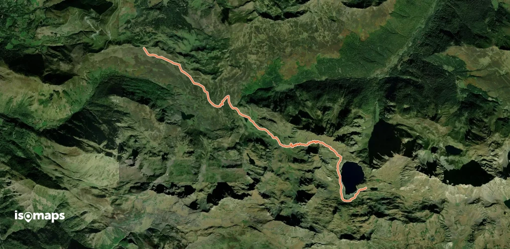 Lac Bleu de Lesponne - depuis le parking de Tramassel