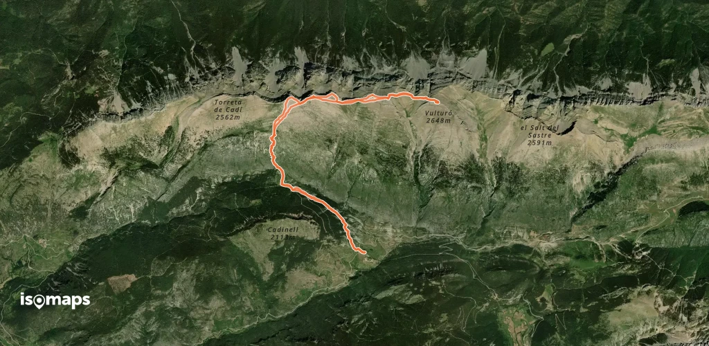 Puig de la Canal Baridana (ou Vulturó) - Depuis Josa de Cadí