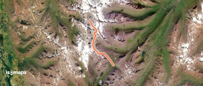 col entre Héðinsdalur et Tröllaskal - Traversée N-S