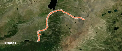 Puig Carlit - versant W par l'étang de Lanoux