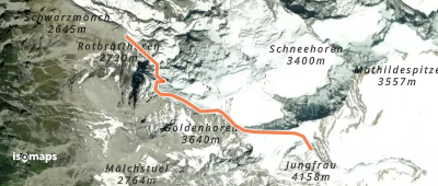 Jungfrau - Arête NW ou Rotbrättgrat