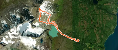 Fastdaltinden - Par le lac de Rottenvikvatnet