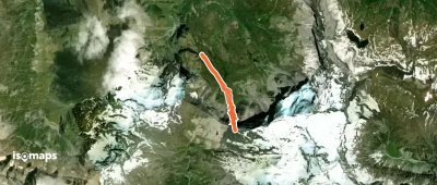 Passade d'Arrouye - Couloir N, depuis Troumouse