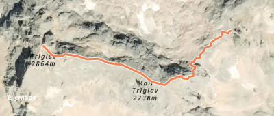 Triglav - Voie normale hivernale (arête E)