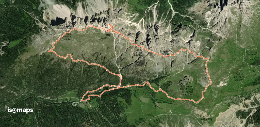 Tullen - de Zanseralm, en boucle par le Günther Messner Steig