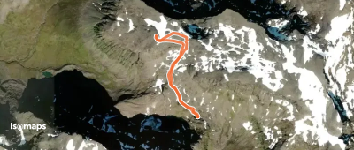 Meahccevarri pt 1172 m - couloir N et face E
