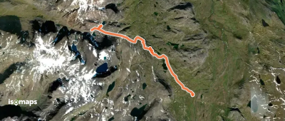 Lac 720 m - Etape 10 traversée jusqu'à Saiva