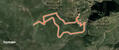 Pic du Perthus occidental - Accès aux secteurs d'escalade depuis la Maison forestière de Roussiveau